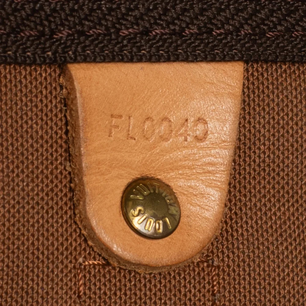 Sac Keepall 55 Vintage en toile monogram marron