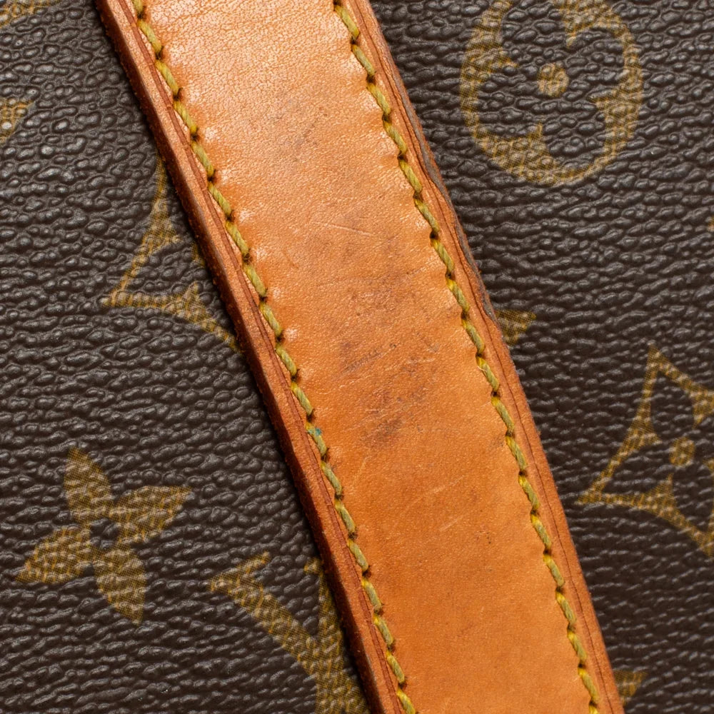 Sac Keepall 55 Vintage en toile monogram marron