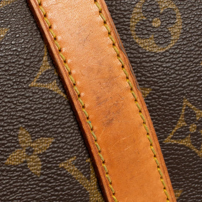 Sac Keepall 55 Vintage en toile monogram marron