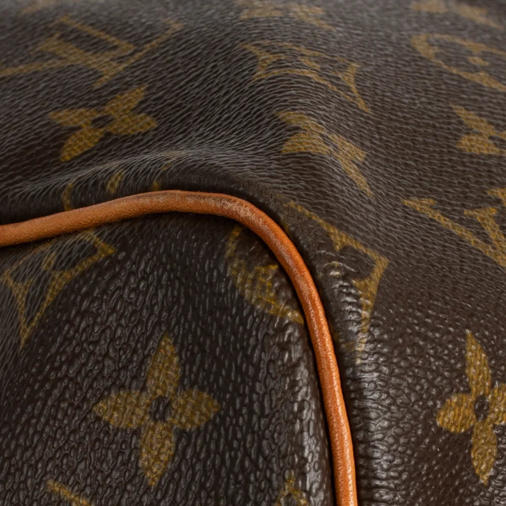 Sac Keepall 55 Vintage en toile monogram marron