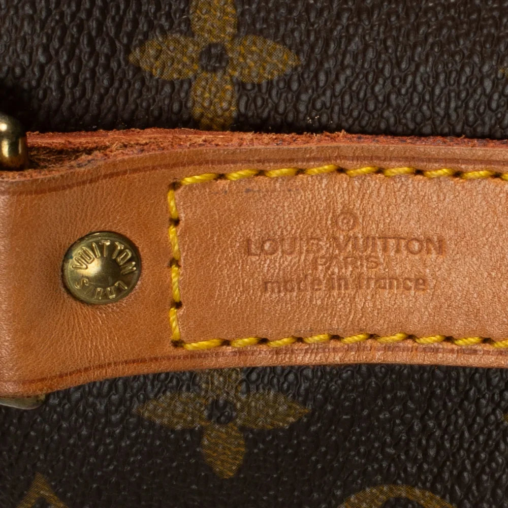 Sac Keepall 55 Vintage en toile monogram marron