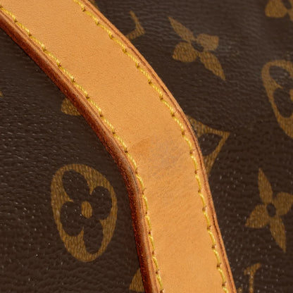 Sac Keepall 55 Vintage en toile monogram marron