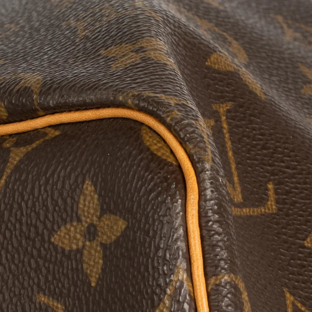 Sac Keepall 55 Vintage en toile monogram marron
