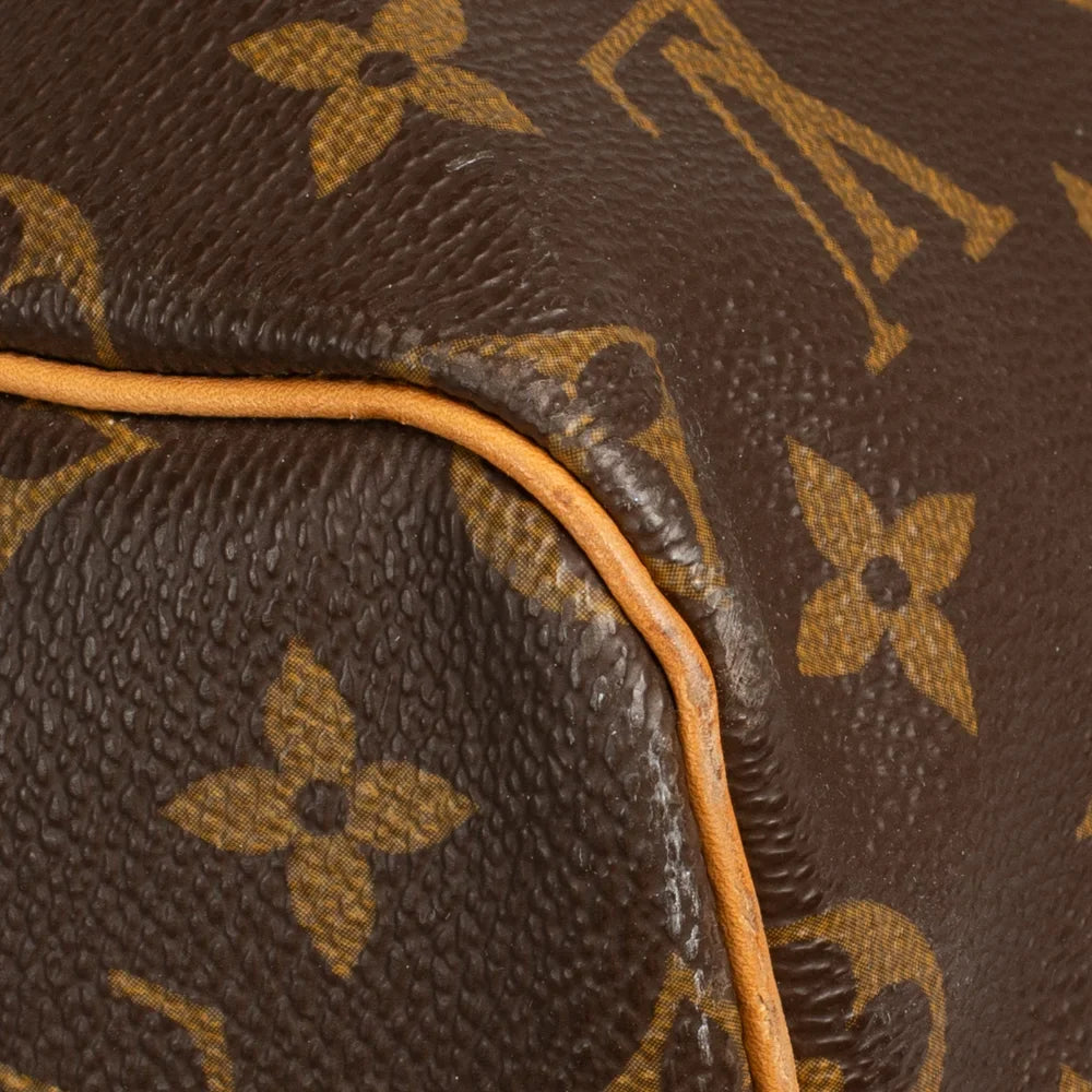 Sac Keepall 55 Vintage en toile monogram marron
