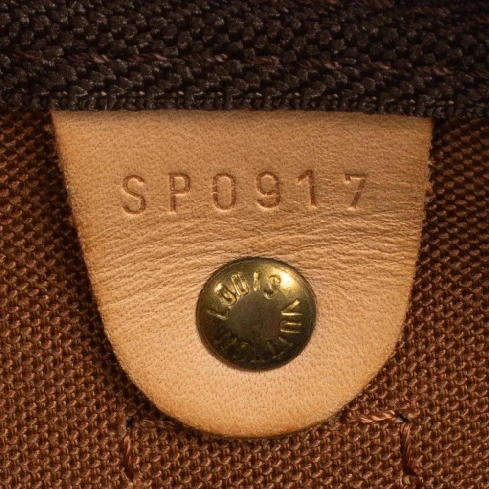 Sac Keepall 55 Vintage en toile monogram marron