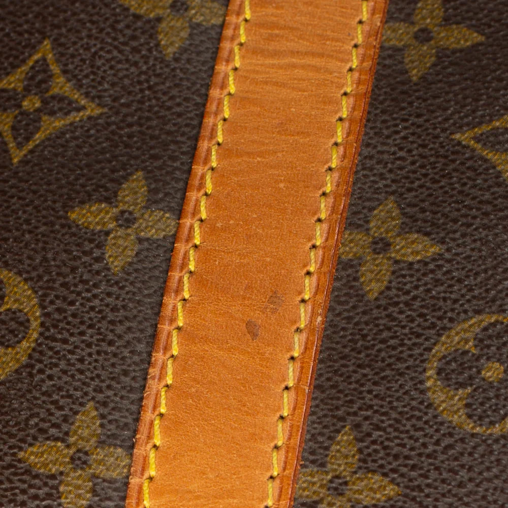 Sac Keepall 55 Vintage en toile monogram marron