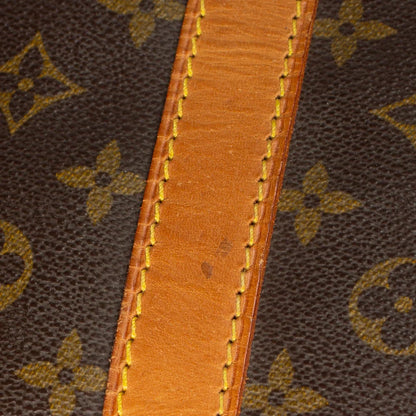 Sac Keepall 55 Vintage en toile monogram marron