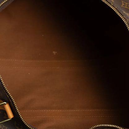 Sac Keepall 55 Vintage en toile monogram marron