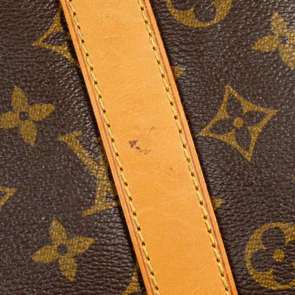 Sac Keepall 60 Vintage en toile monogram marron