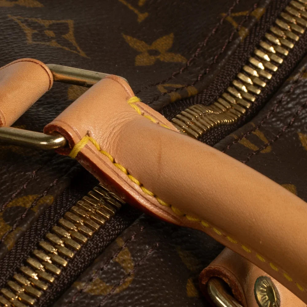 Sac Keepall 55 Vintage en toile monogram marron