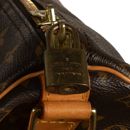 Sac Keepall 55 Vintage en toile monogram marron
