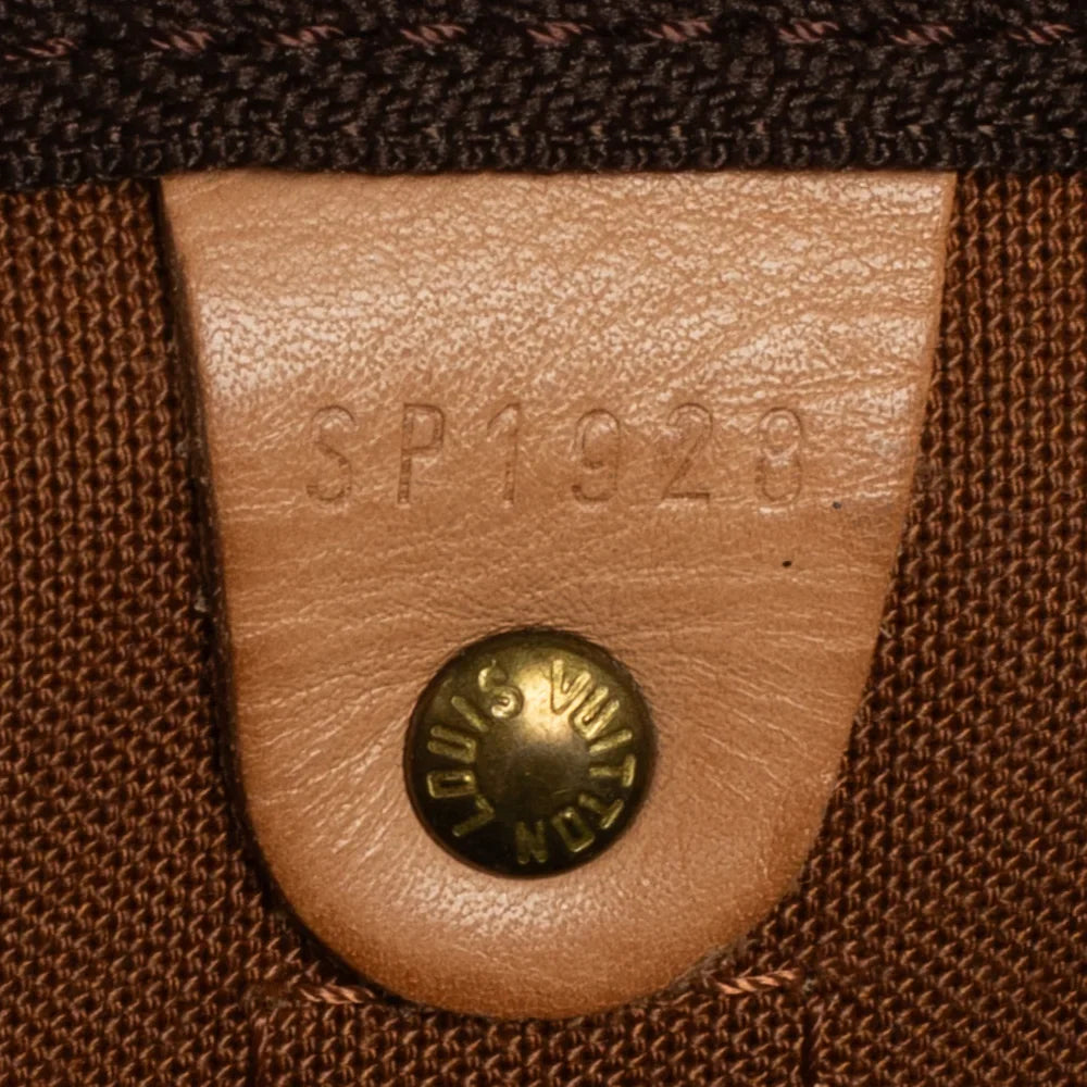 Sac Keepall 55 Vintage en toile monogram marron