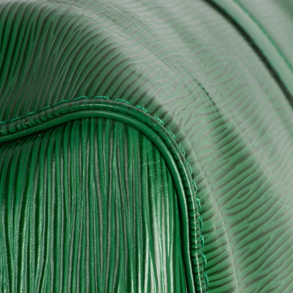 Sac Keepall 45 Vintage en cuir épi vert