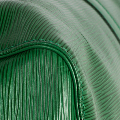 Sac Keepall 45 Vintage en cuir épi vert