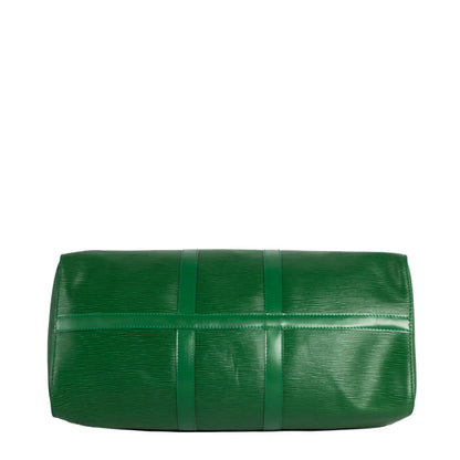 Sac Keepall 45 Vintage en cuir épi vert