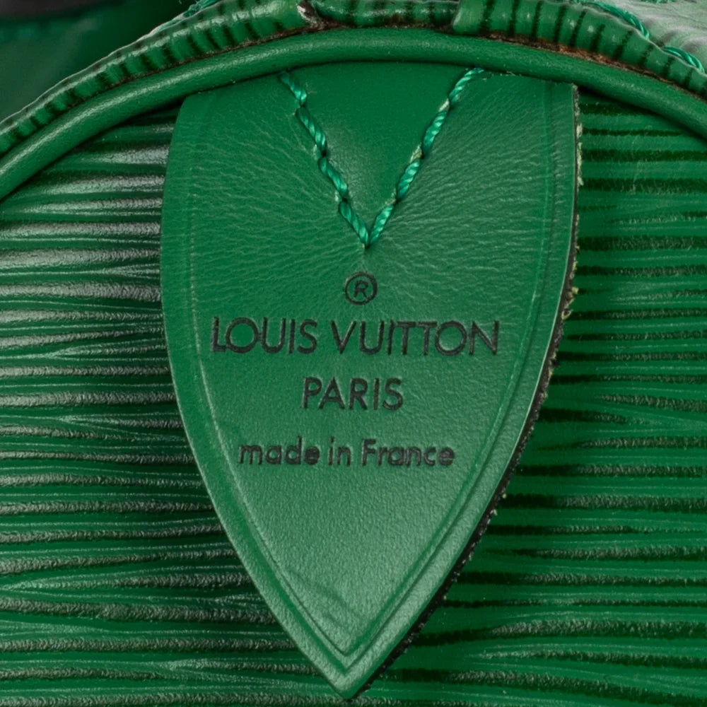Sac Keepall 45 Vintage en cuir épi vert