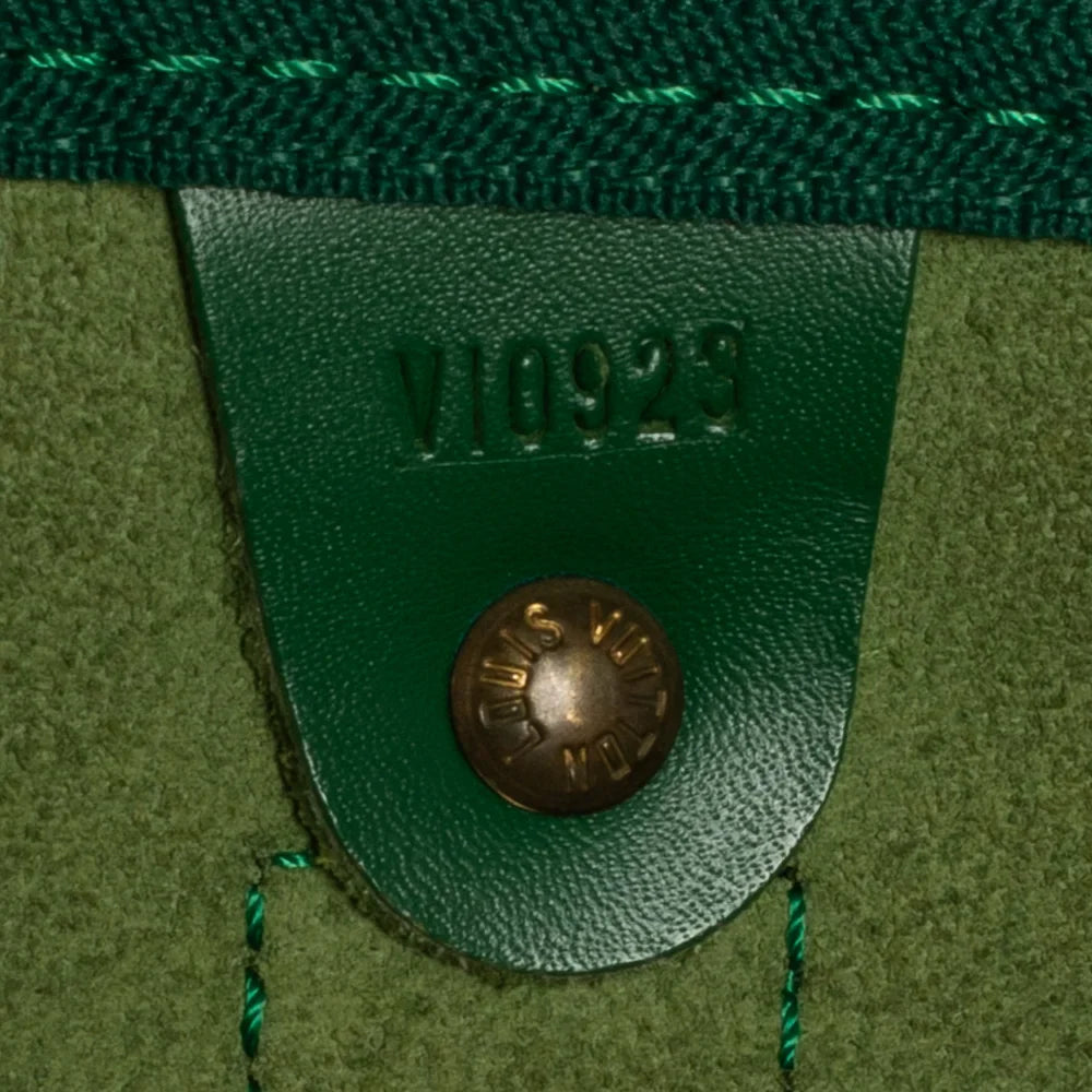 Sac Keepall 45 Vintage en cuir épi vert
