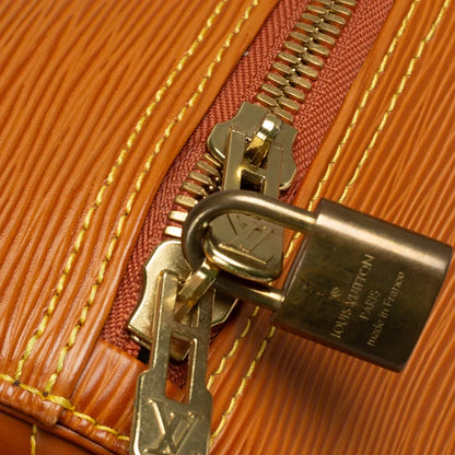 Sac Keepall 50 Vintage en cuir épi marron