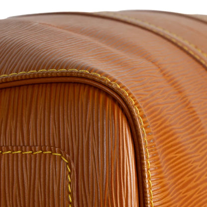 Sac Keepall 50 Vintage en cuir épi marron
