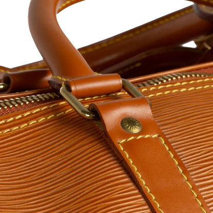 Sac Keepall 50 Vintage en cuir épi marron