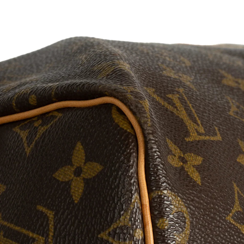 Sac Keepall 55 Vintage en toile monogram marron