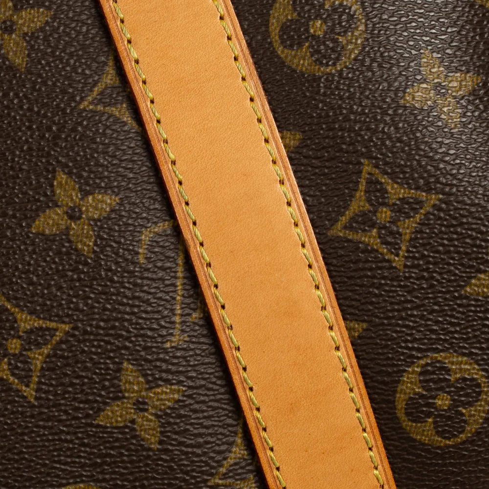 Sac Keepall 55 Vintage en toile monogram marron