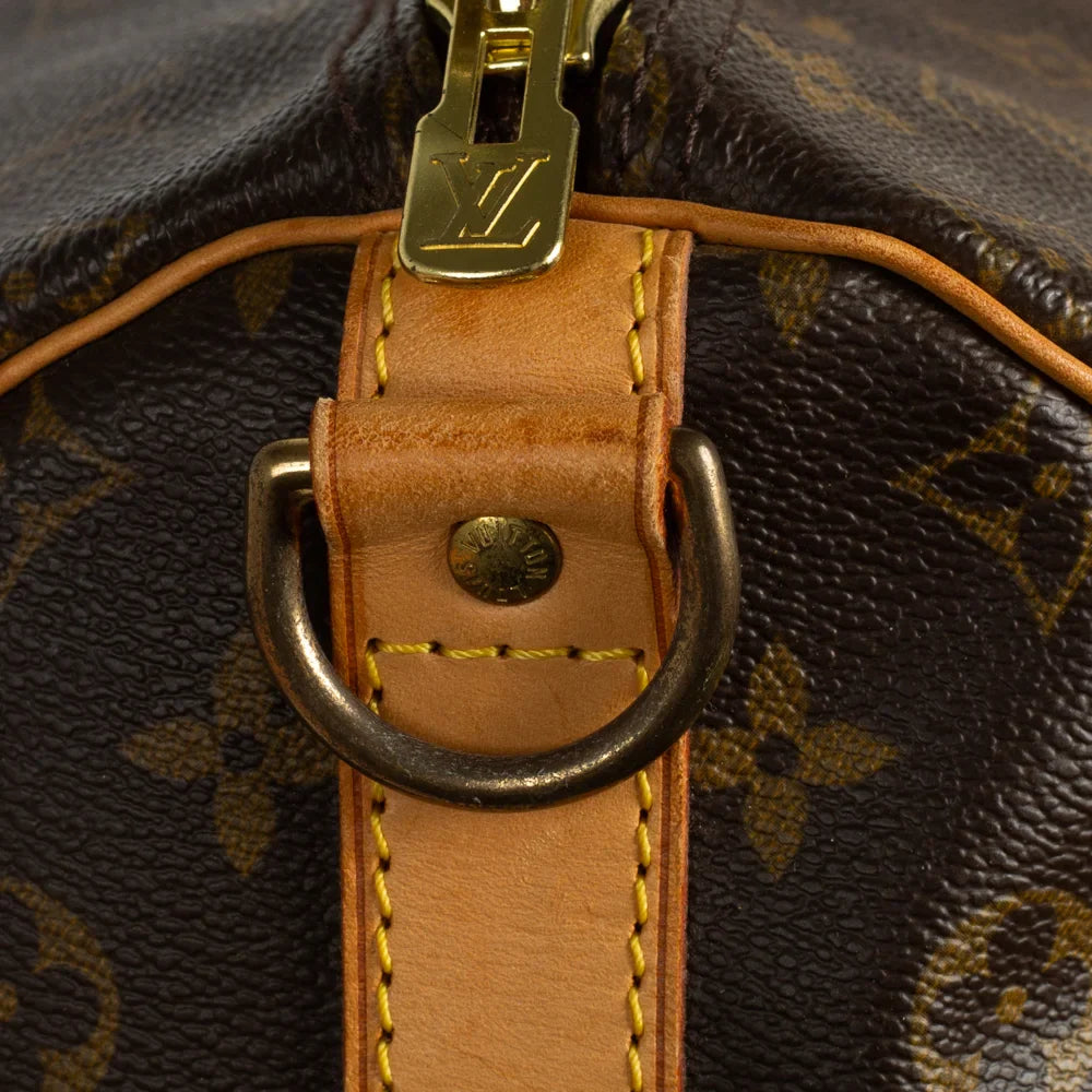 Sac Keepall 55 Vintage en toile monogram marron