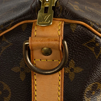 Sac Keepall 55 Vintage en toile monogram marron
