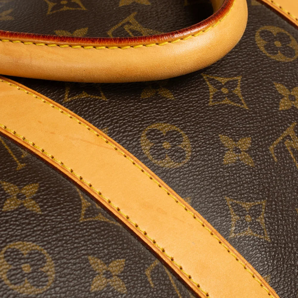 Sac Keepall 55 Vintage en toile monogram marron