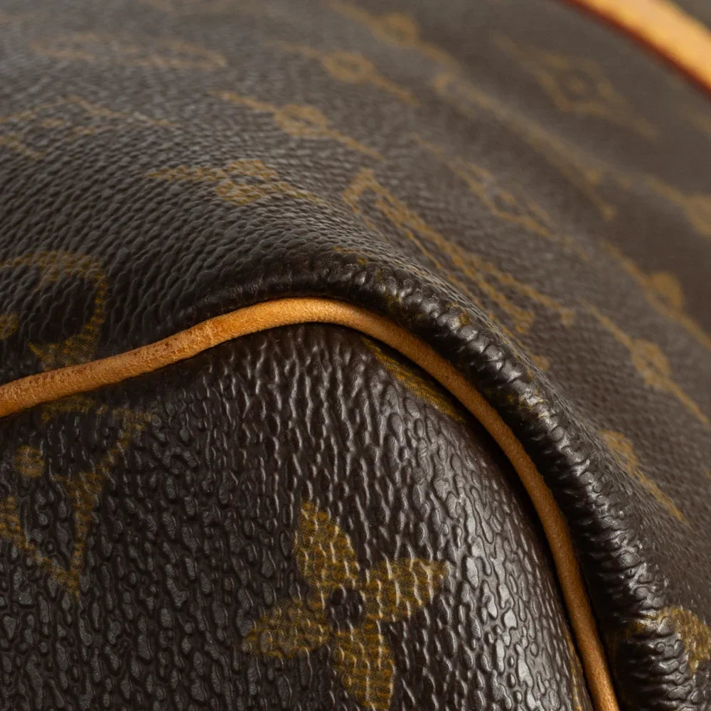 Sac Keepall 55 Vintage en toile monogram marron