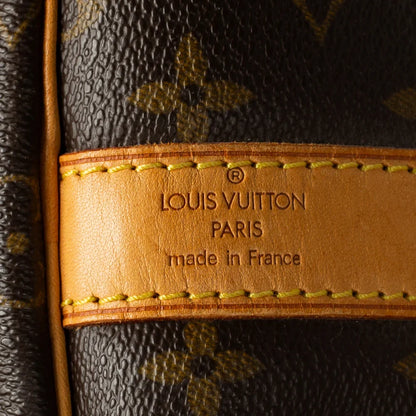 Sac Keepall 55 Vintage en toile monogram marron