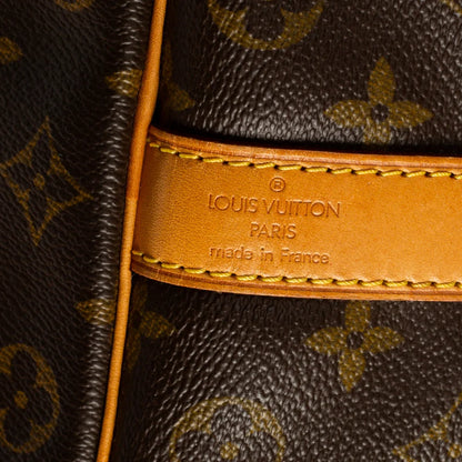 Sac Keepall 50 Vintage en toile monogram marron