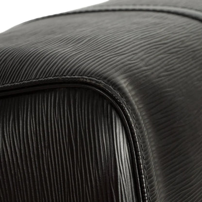 Sac Keepall 45 Vintage en cuir épi noir