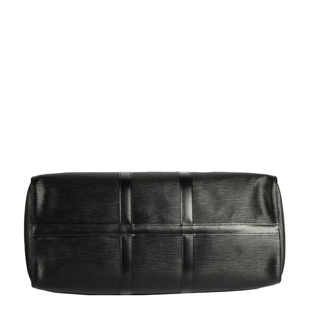 Sac Keepall 45 Vintage en cuir épi noir