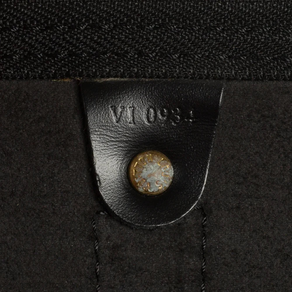 Sac Keepall 45 Vintage en cuir épi noir