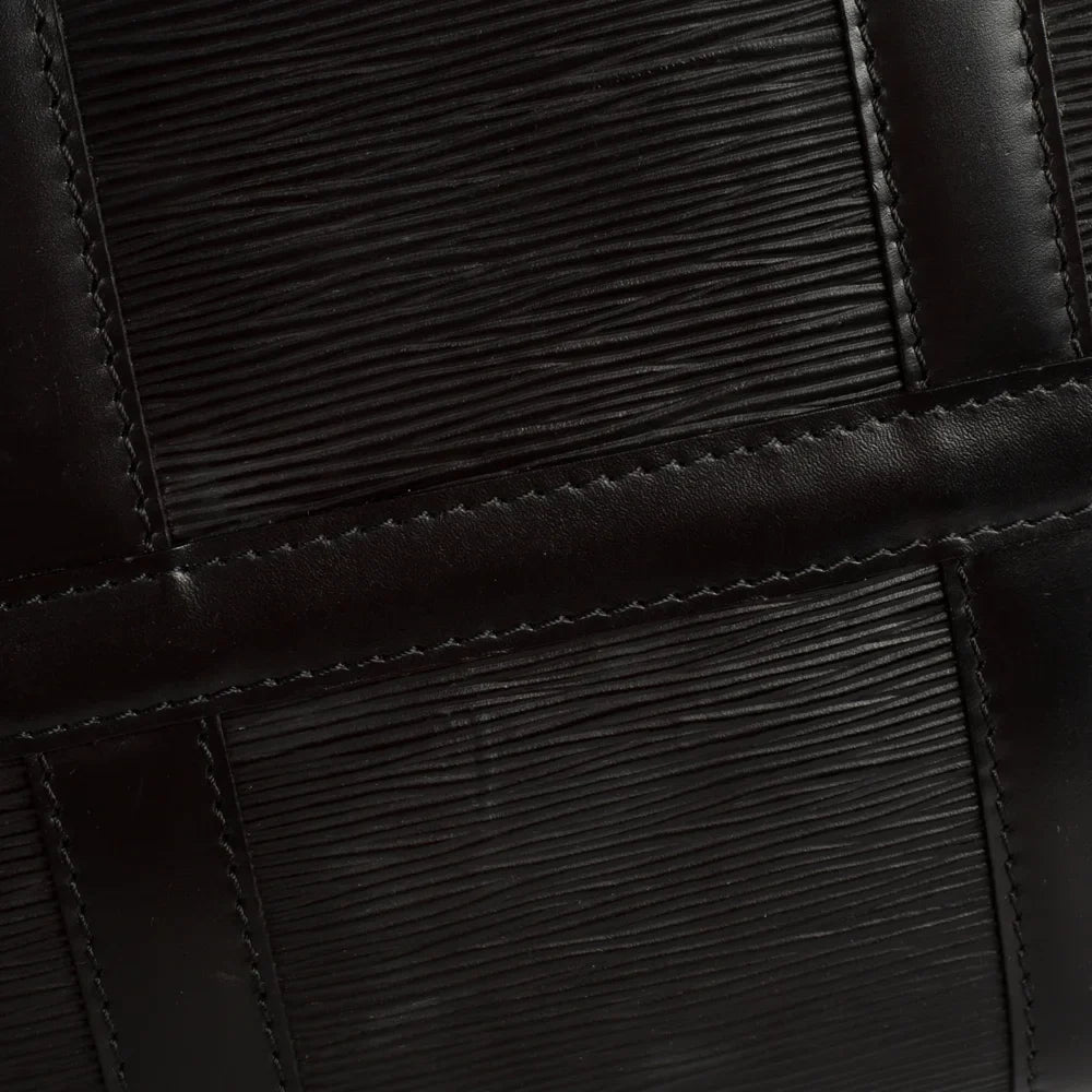 Sac Keepall 45 Vintage en cuir épi noir