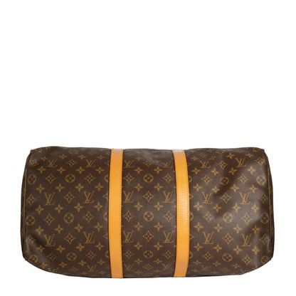 Sac Keepall 50 Vintage en toile monogram marron