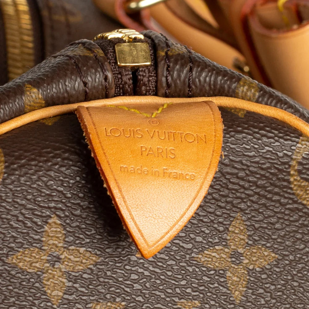 Sac Keepall 50 Vintage en toile monogram marron