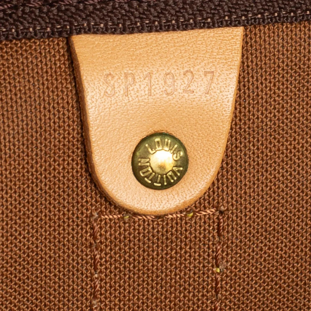 Sac Keepall 50 Vintage en toile monogram marron