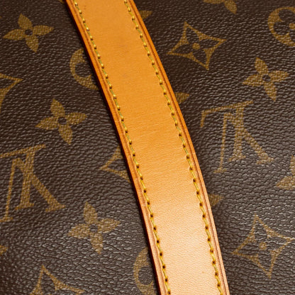 Sac Keepall 50 Vintage en toile monogram marron