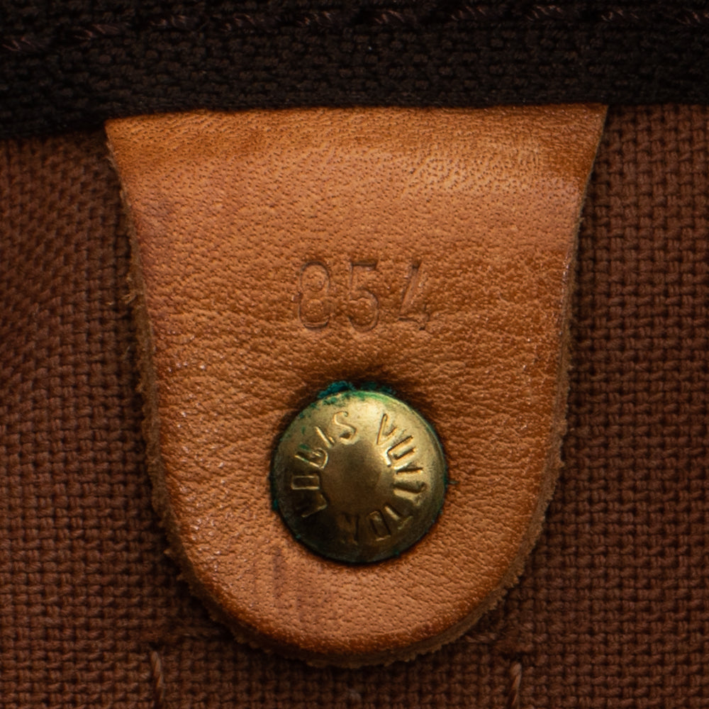 Sac Keepall 45 Vintage en toile monogram marron