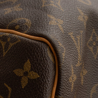Sac Keepall 55 Vintage en toile monogramme marron