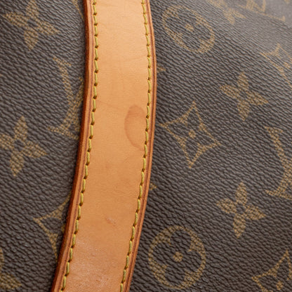 Sac Keepall 55 Vintage en toile monogramme marron