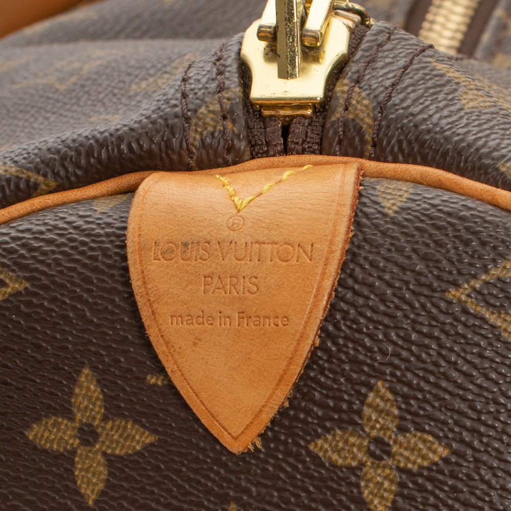 Sac Keepall 55 Vintage en toile monogramme marron