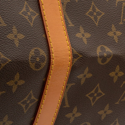 Sac Keepall 55 Vintage en toile monogramme marron