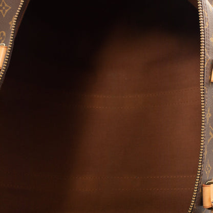 Sac Keepall 55 Vintage en toile monogramme marron