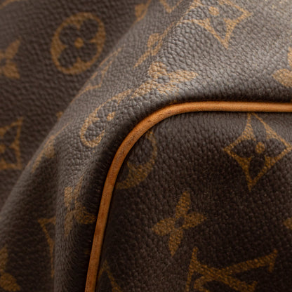 Sac Keepall 60 Vintage en toile monogramme marron