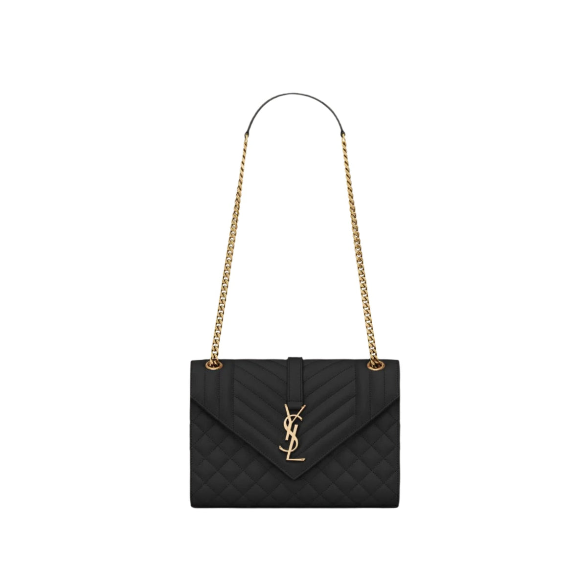 SAINT LAURENT Envelope Medium In Mix Matelassé Leather