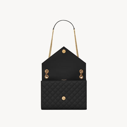 SAINT LAURENT Envelope Medium In Mix Matelassé Leather