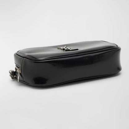 SAINT LAURENT Lou bag in Shiny Canvas